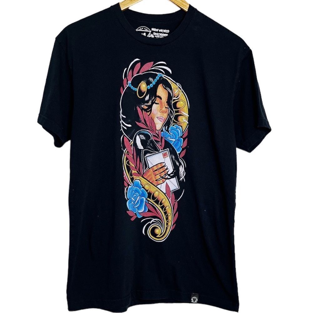 New World Disorder Graphic Short Sleeve Tee Black Size Medium